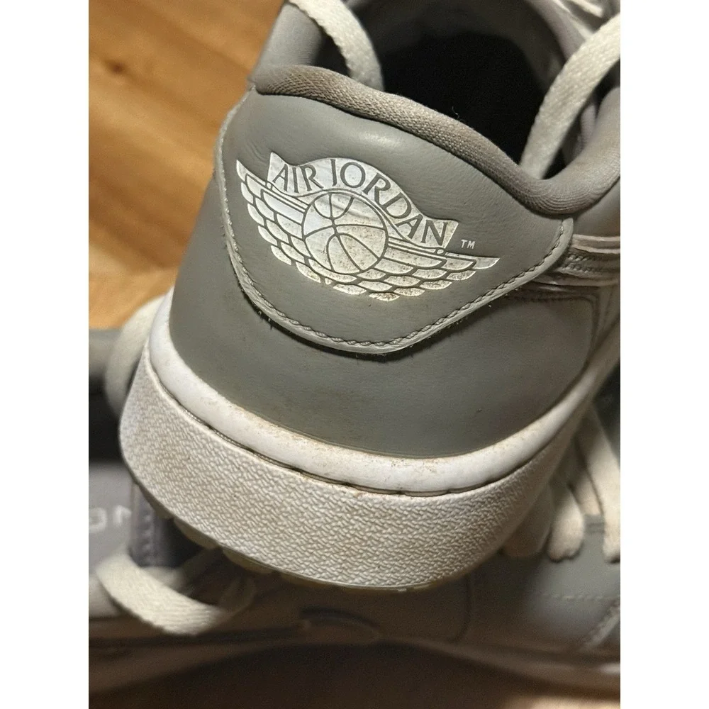 Jordan 1 Grey Nike Golf Shoes Men's Size 10 Spikeless Sneaker
